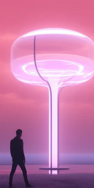 Surreal, Vaporwave, Sci-Fi, Sculpture 4K iPhone Wallpaper Background