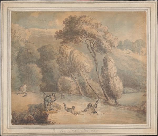 Fishing With Nets In Devonshire Ca 17801825