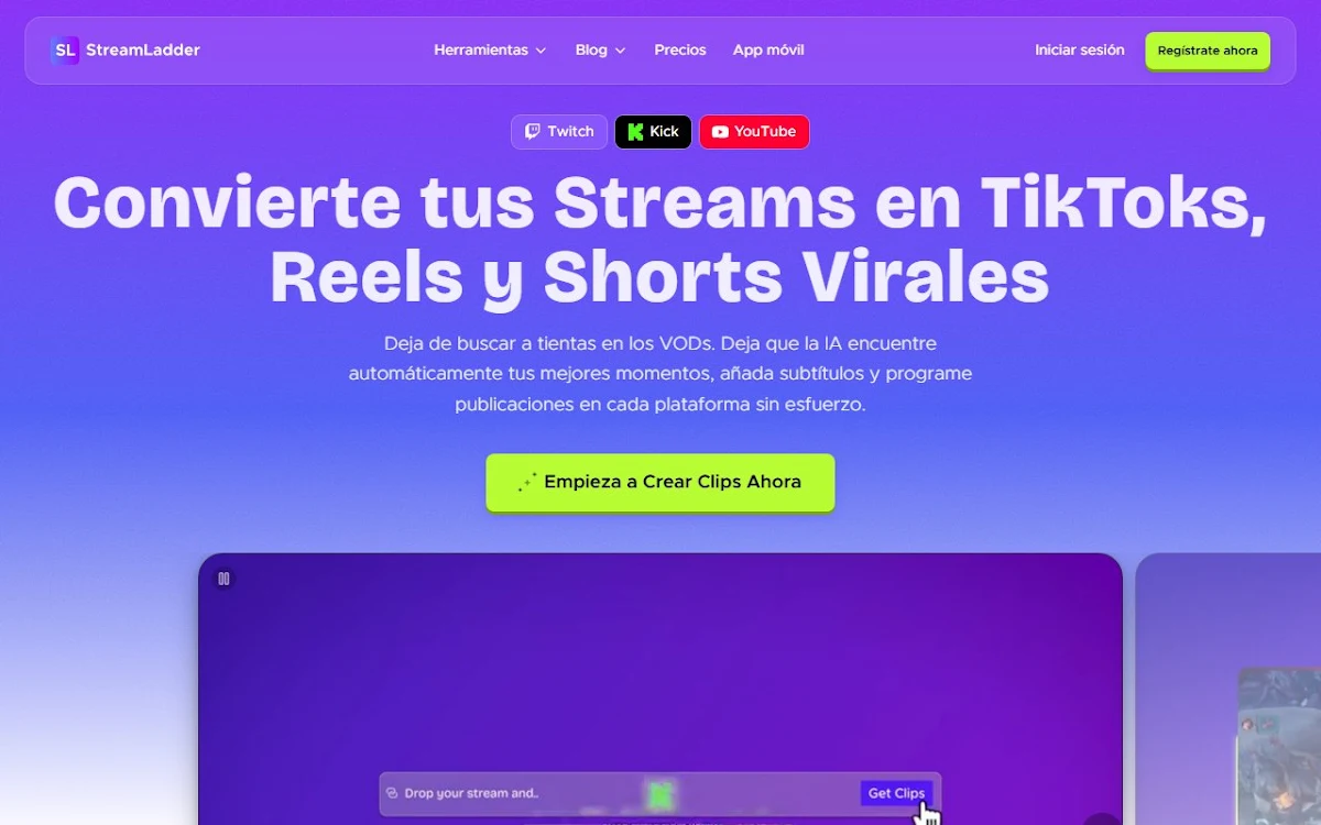 Captura de StreamLadder