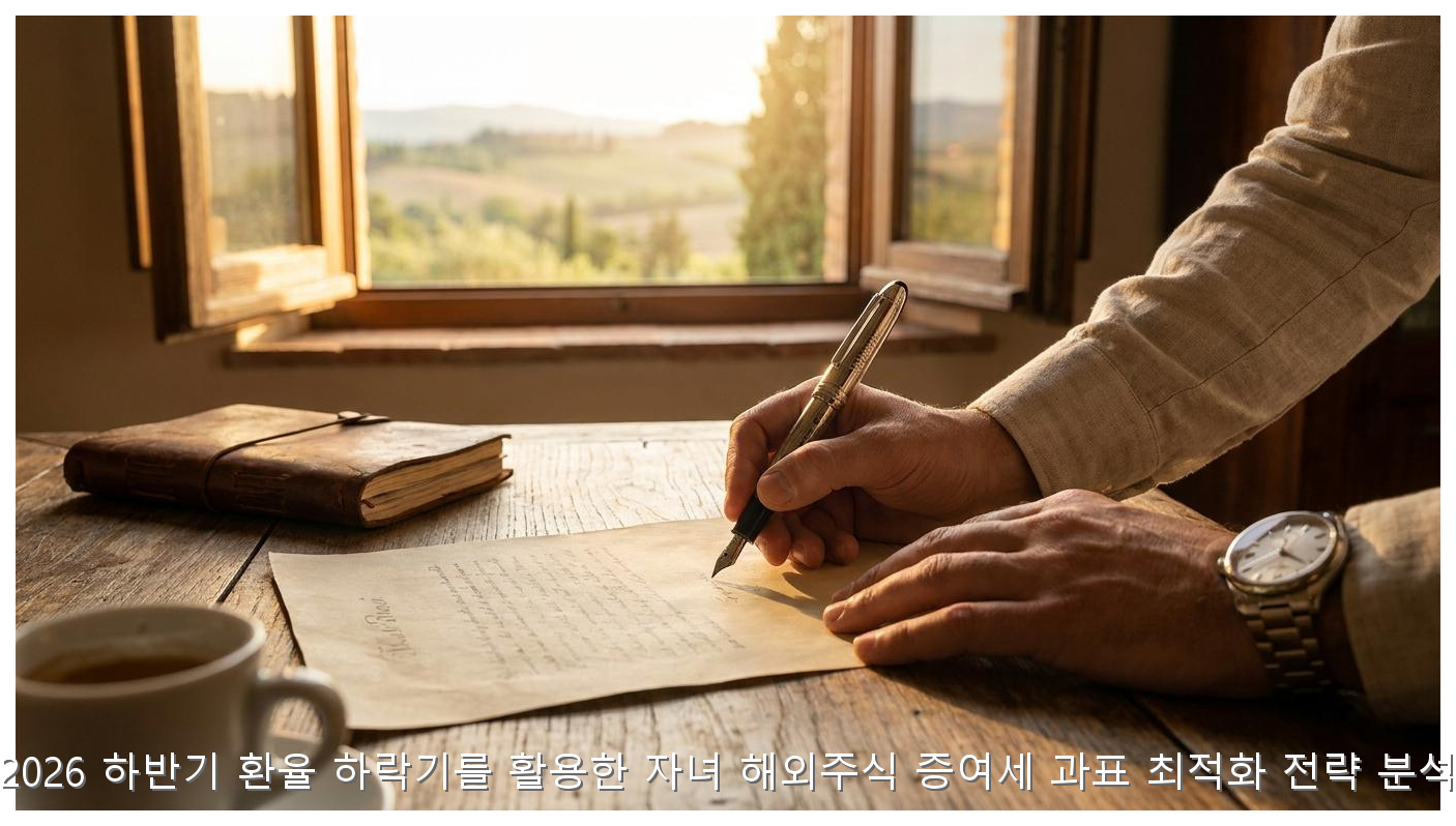 2026 해외주식 증여 환율 절세 가이드 핵심 안내 및 분석 인포그래픽 (3)