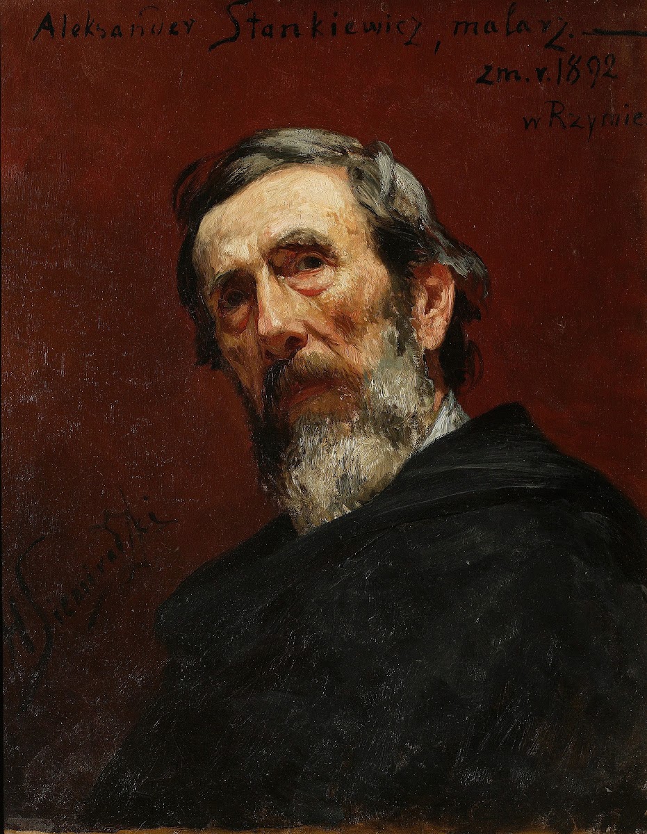 Portrait of Aleksander Stankiewicz painter 1890s
