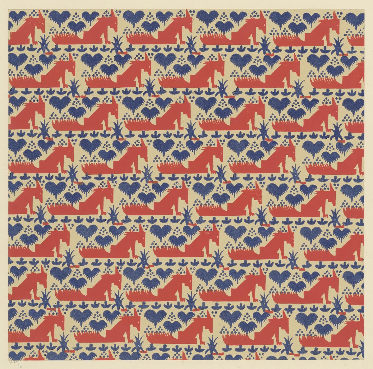 Buntpapier Füchse 1902   1906