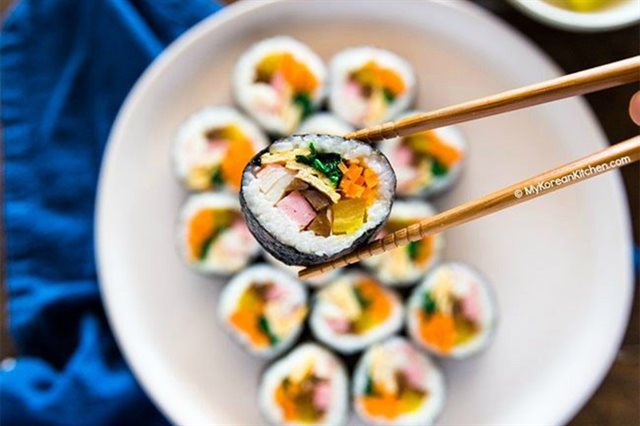 Cơm Cuộn Jambon Rau Củ