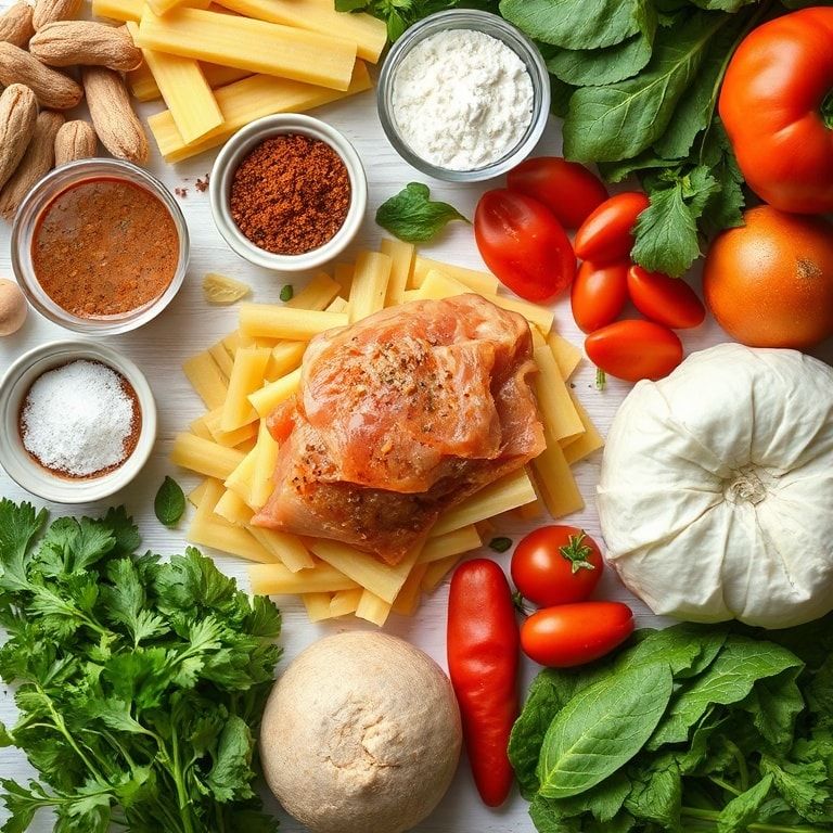 Ingredients for Crockpot Pizza Pasta Recipe – Easy, Cheesy Weeknight Dinner