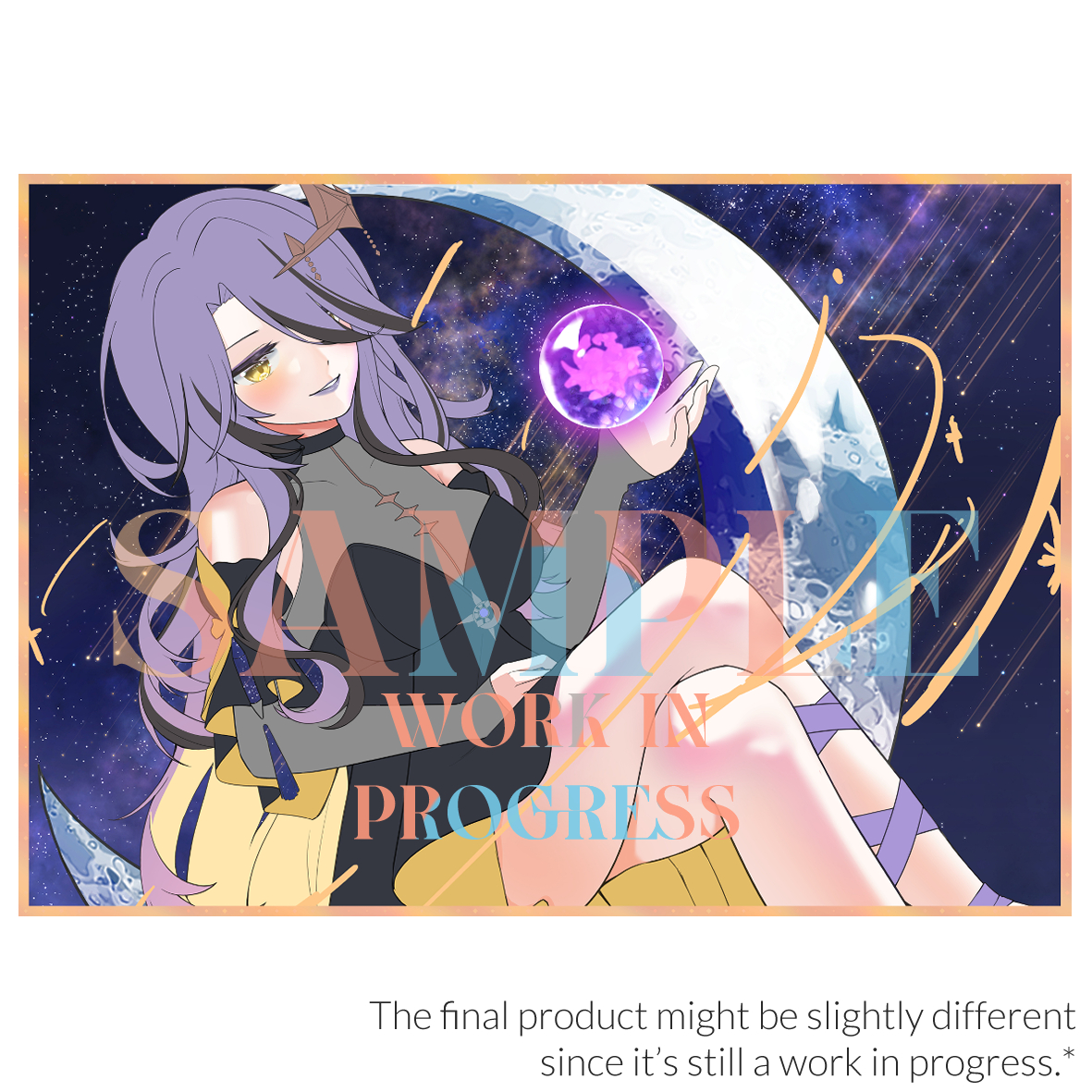 Moona Hoshinova Moon Goddess Acrylic Panel By Hiudarat