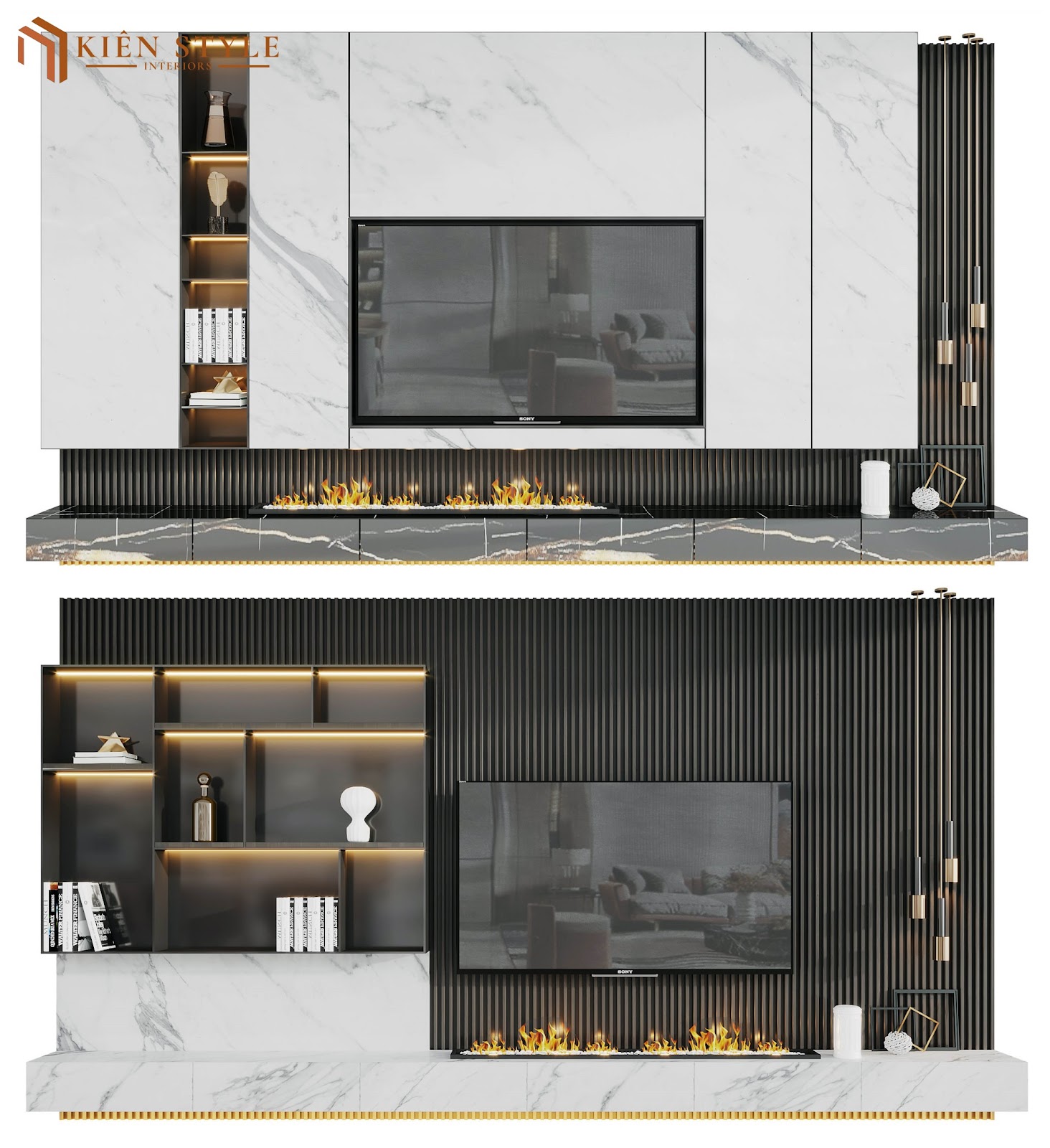 Mẫu kệ tivi mới nhất 2024