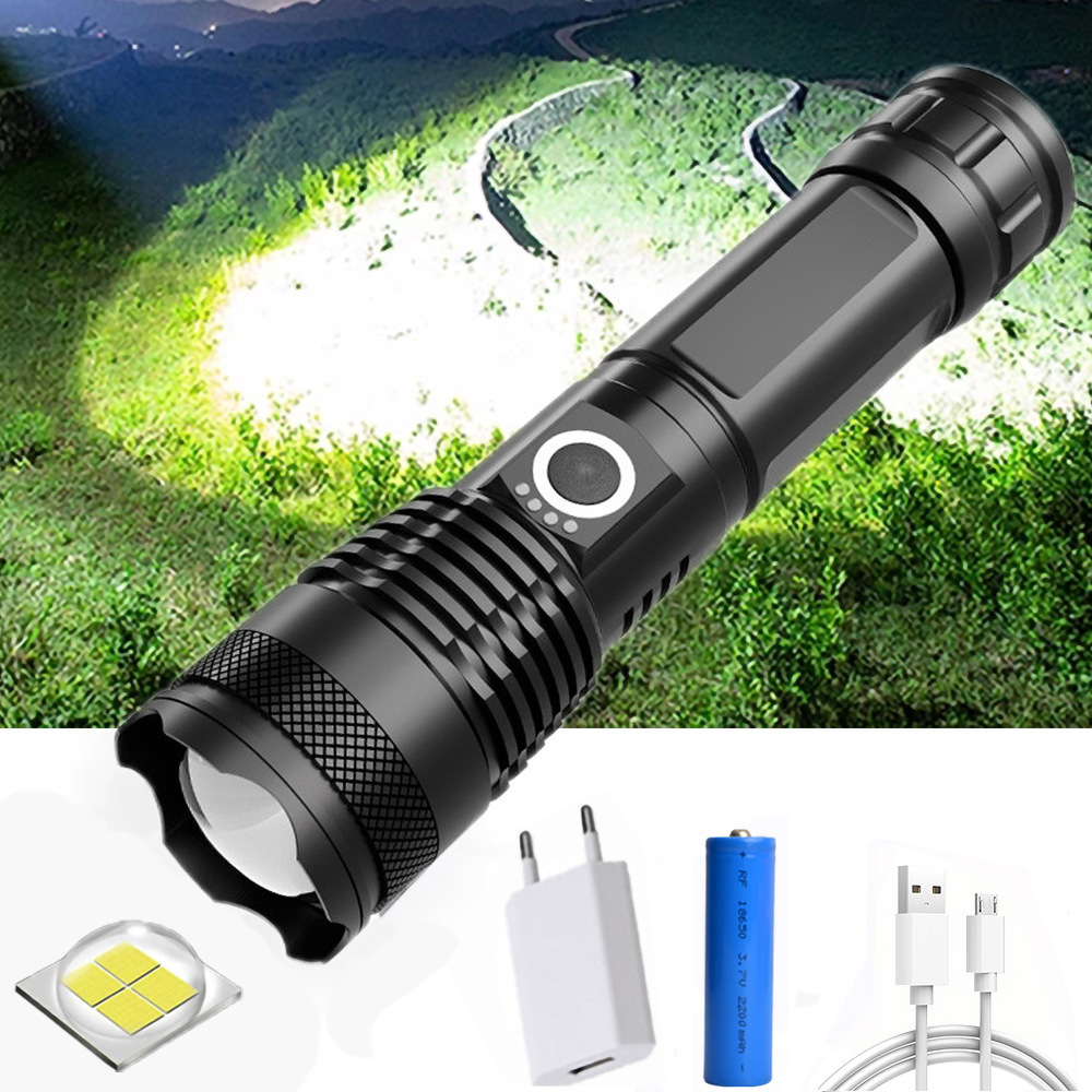 Aluminium-Taschenlampe, 3000 mAh