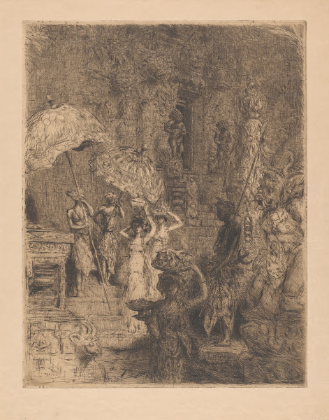 Tempel met figuren op Bali c 1877   c 1932