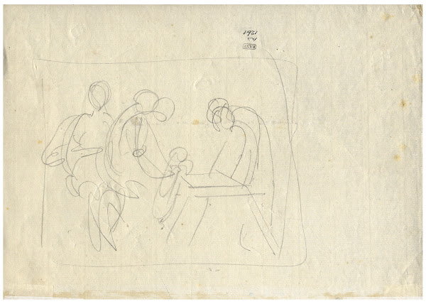 Figuren rond een tafel