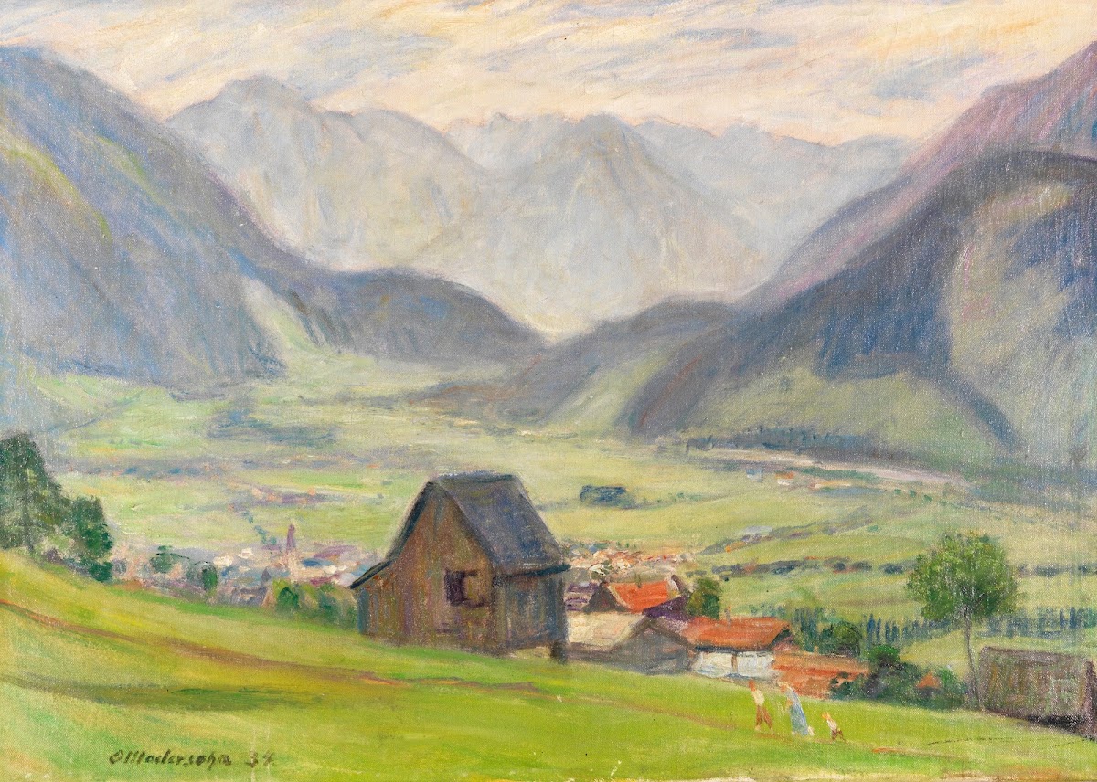 Blick ins Tal Hindelang 1934