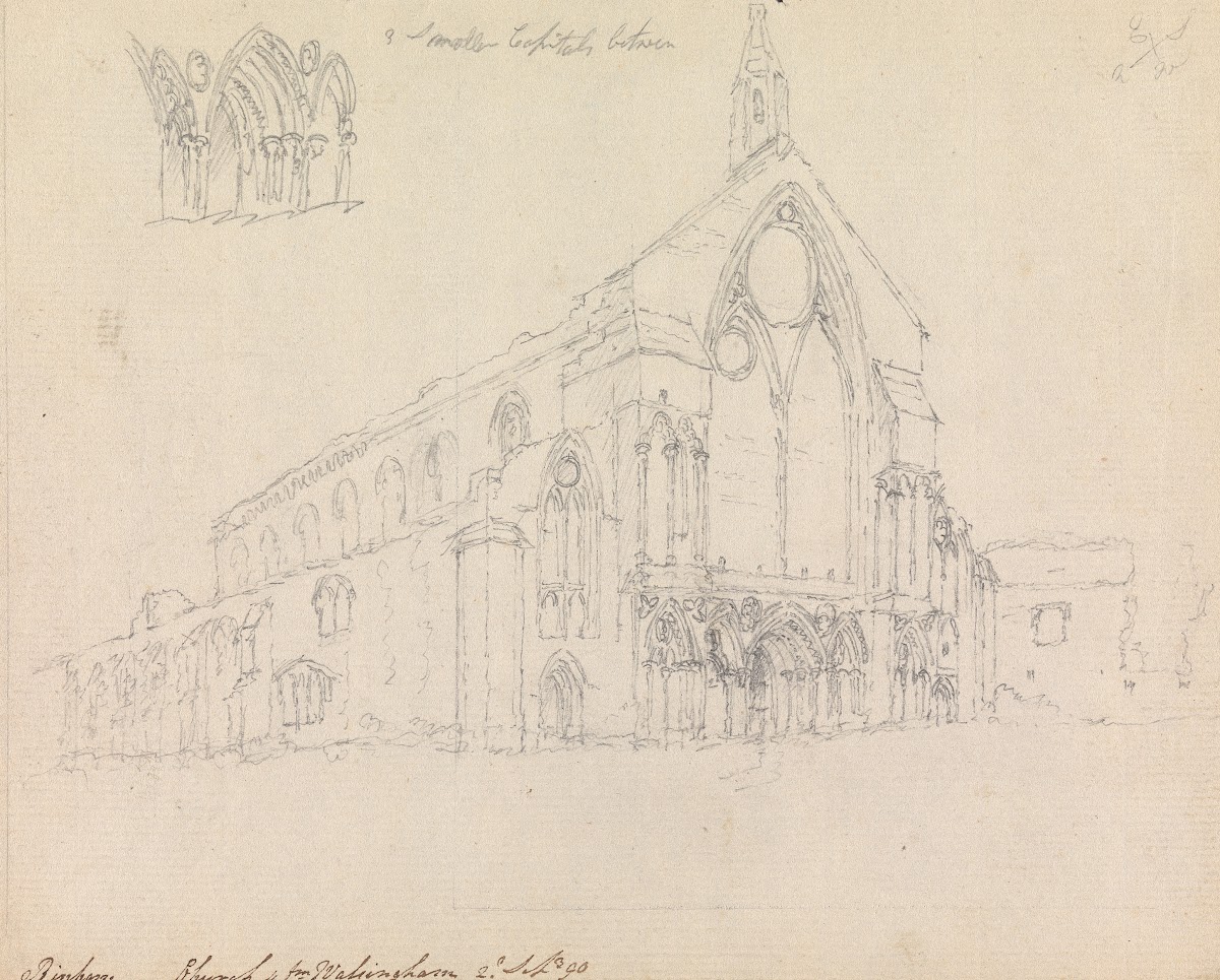 Binham Priory Norfolk England 1790