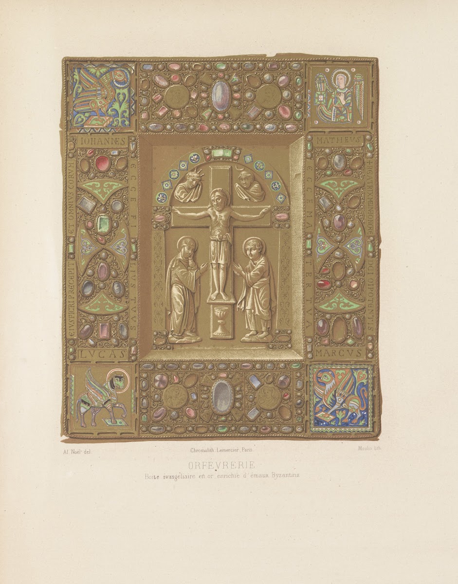 Boite évangeliaire en or enrichie demaux Byzantins 1859 1864