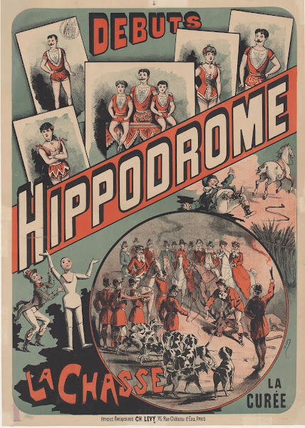 Hippodrome La chasse la curée affiche 1882 1888