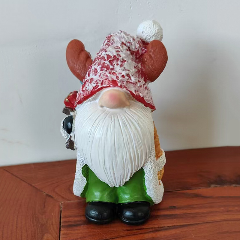 Christmas Gnome Figure with Santa Hat