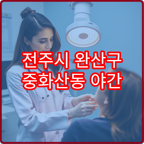 전주시 완산구 중화산동 야간 정형외과 진료 가능한 병원 통증 치료 안내
