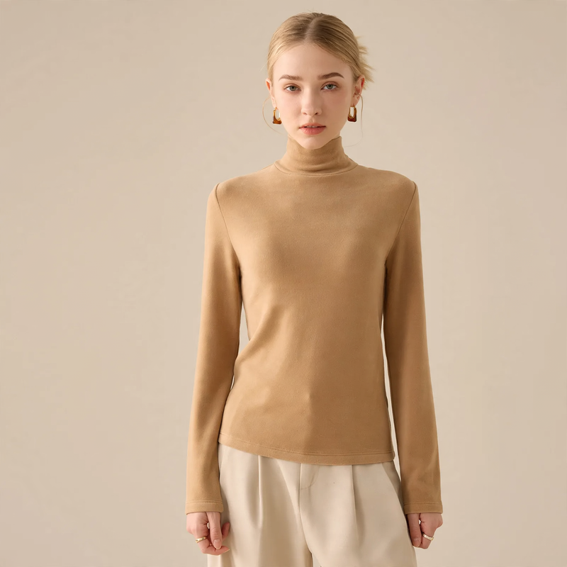 Women's Long Sleeve Base Layer Shirt, Insulated, Crew Neck
