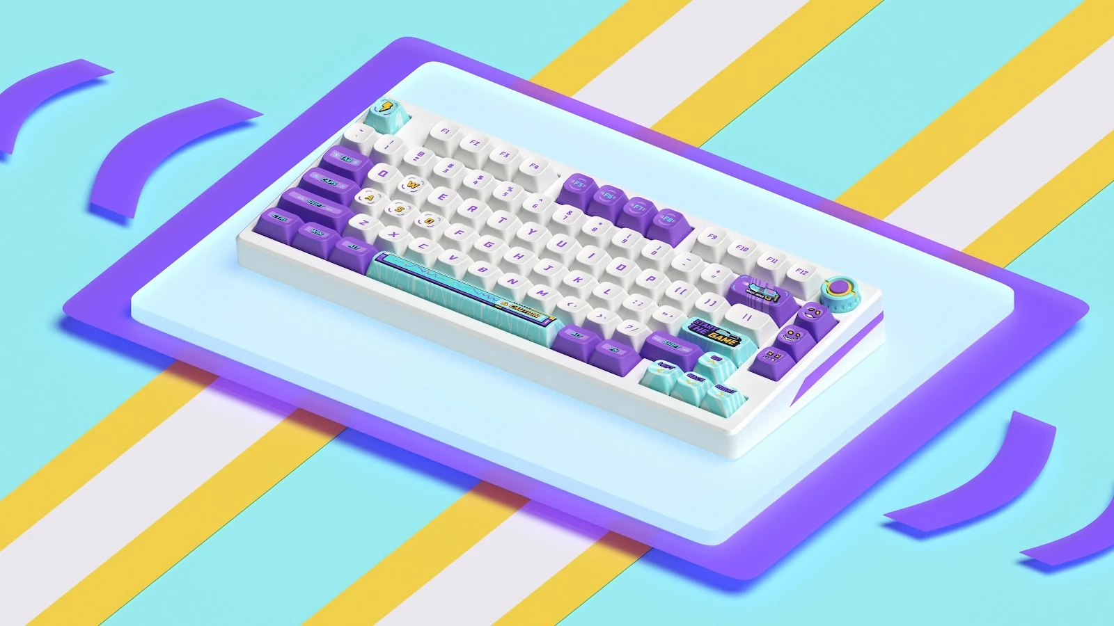 Cgi, Keyboards, Qwerty, Technology, Purple 5K Desktop, iPhone Wallpaper Background