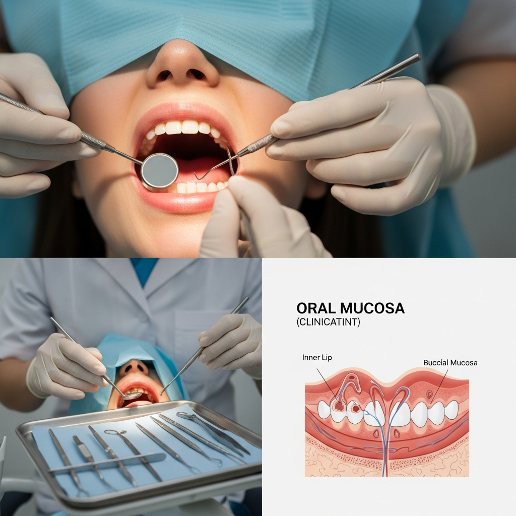 了解痱滋的成因與口腔位置示意圖