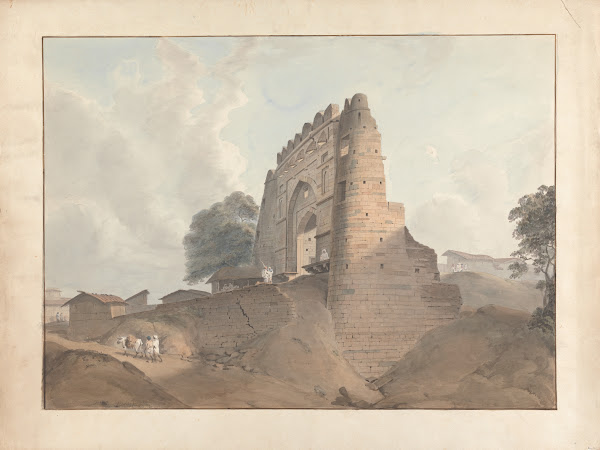 Gate of the Old Fort at Old Benares ca 1792