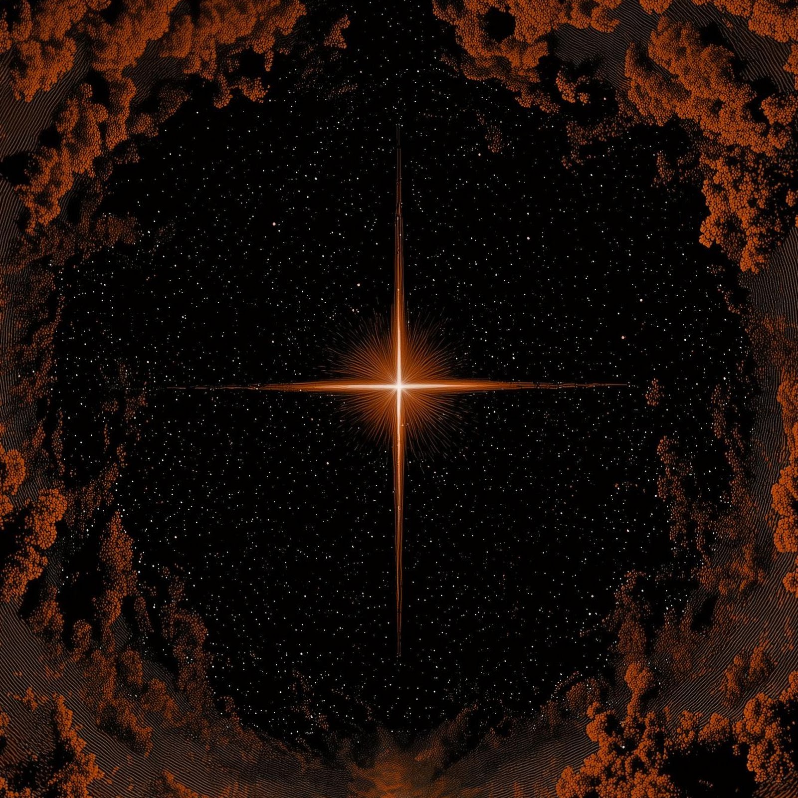 Download Bright Star Above Cloudy Path Full HD iPhone