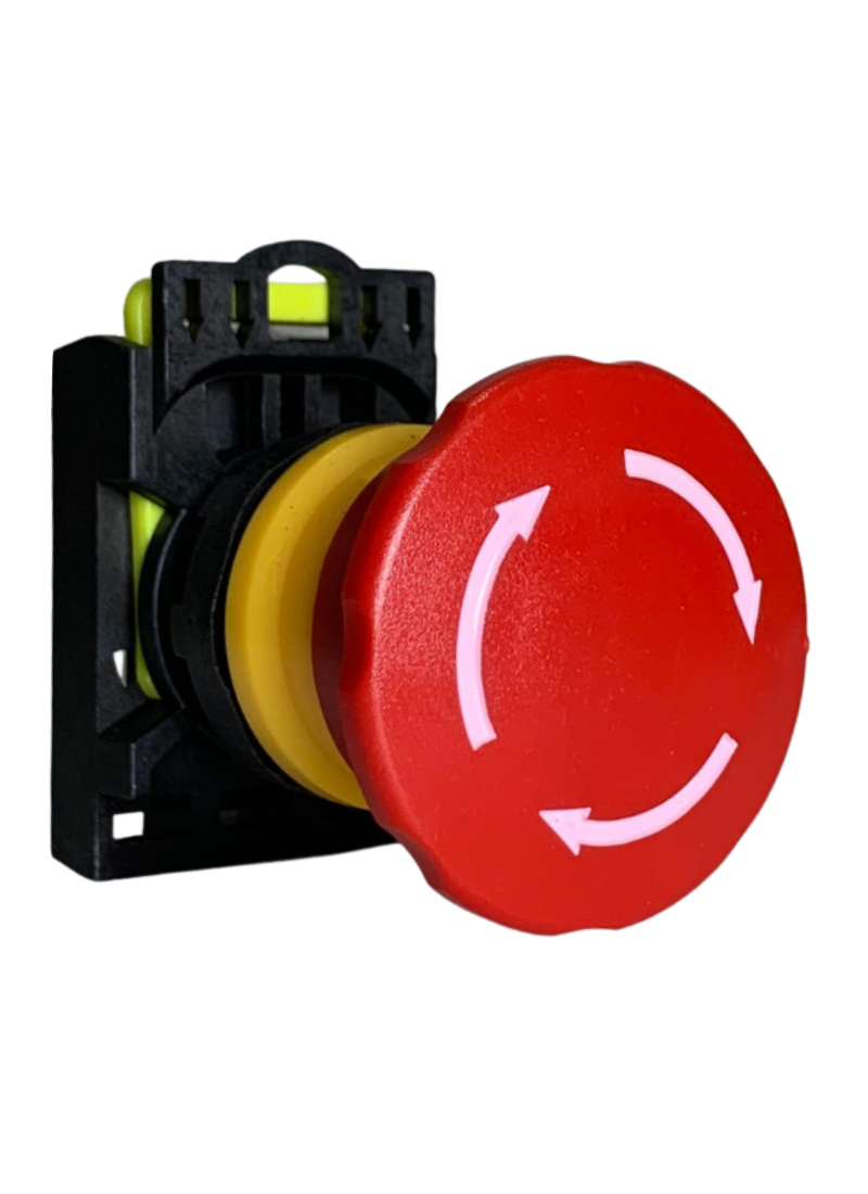 Emergency Stop Push Button Twist Release Red 1N/C