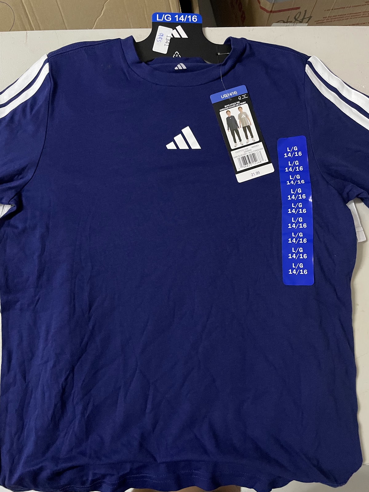 Adidas Kids Longsleeve 2pack Grey Navy L #1340