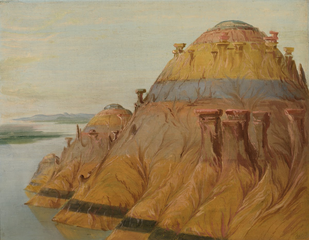 Picturesque Clay Bluff 1700 Miles Above St Louis 1832