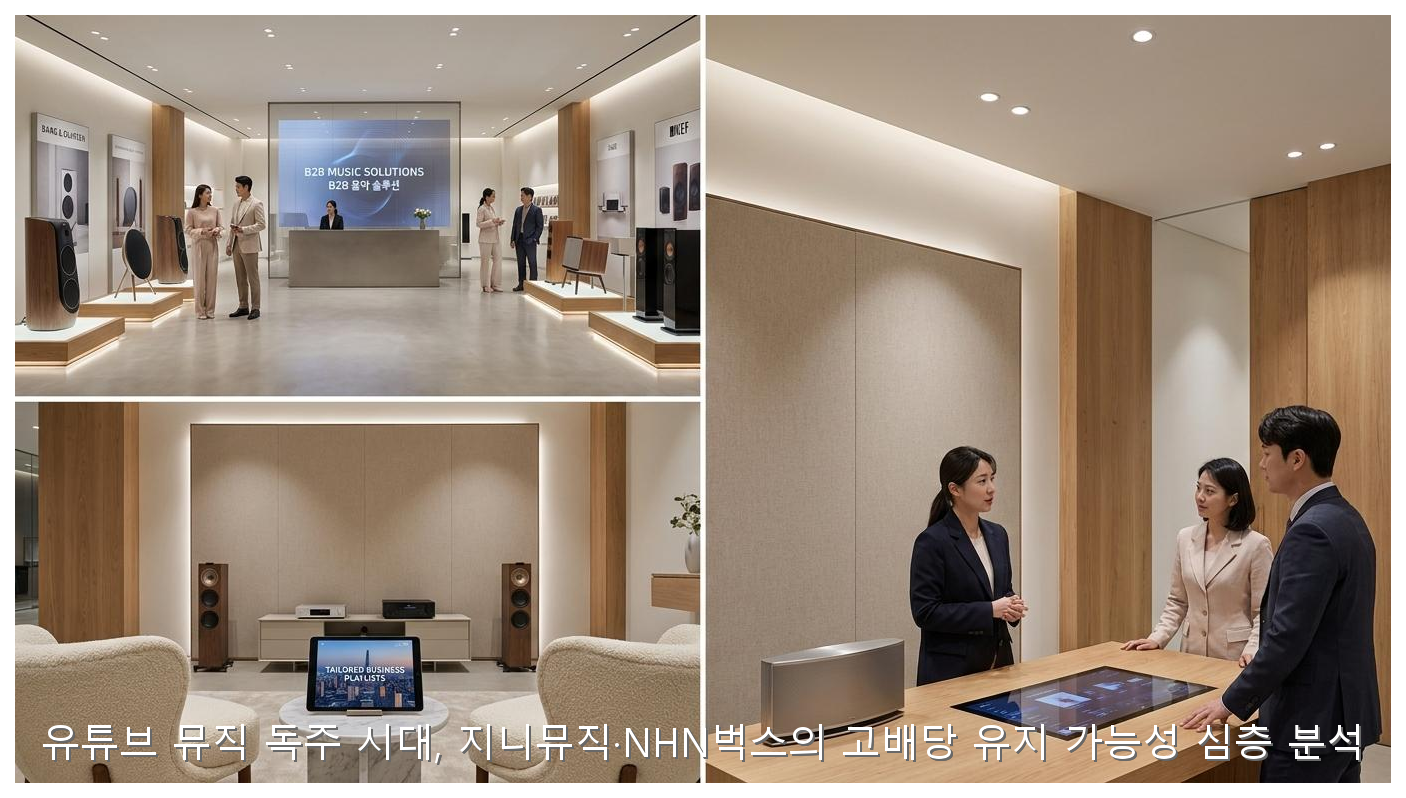 유튜브 뮤직 독주 시대, 지니뮤직·NHN벅스의 고배당 유지 가능성 심층 분석 핵심 안내 및 분석 인포그래픽 (8)