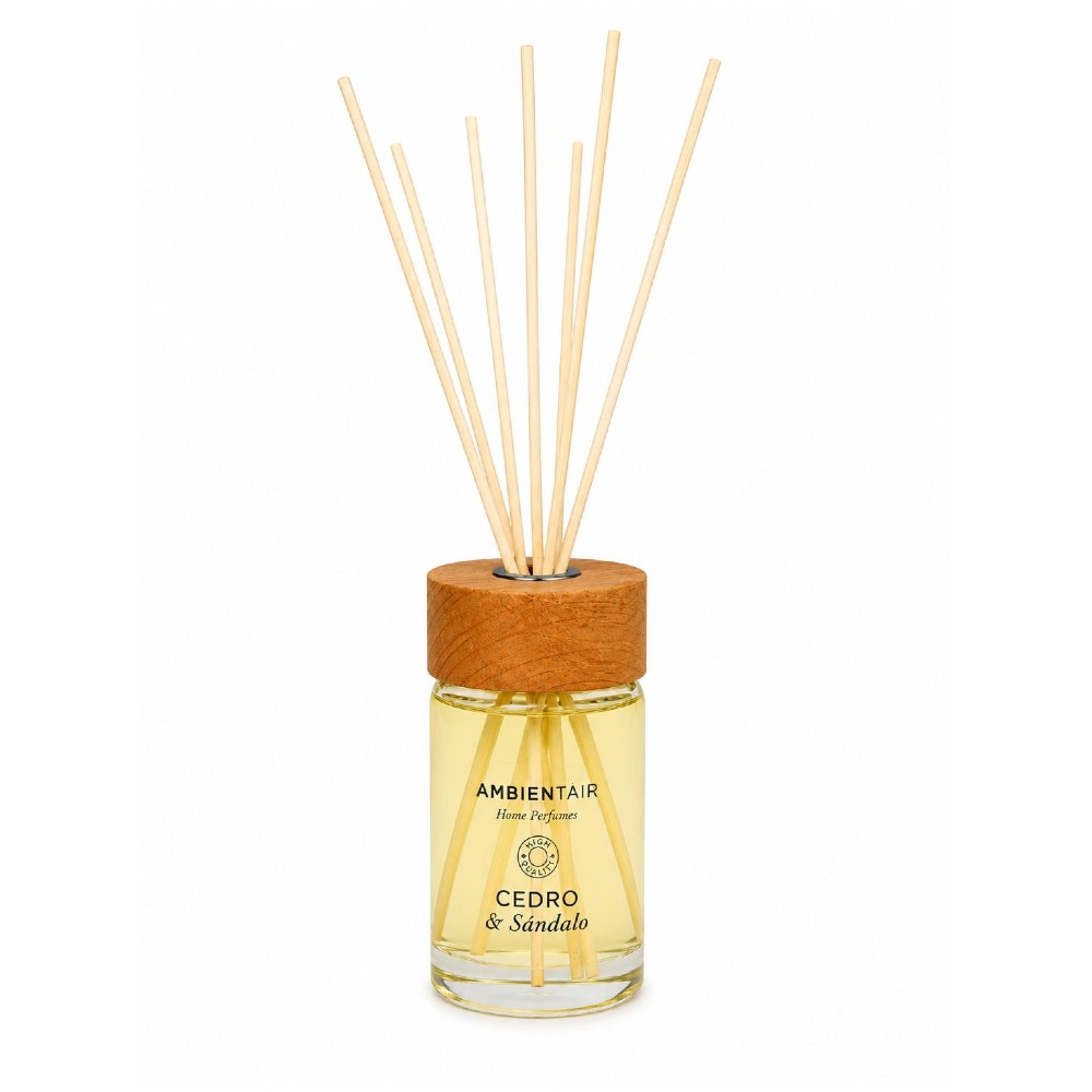 Difusor de varillas Ambientair™ Home Perfumes 100 mL aroma Cedro & Sándalo