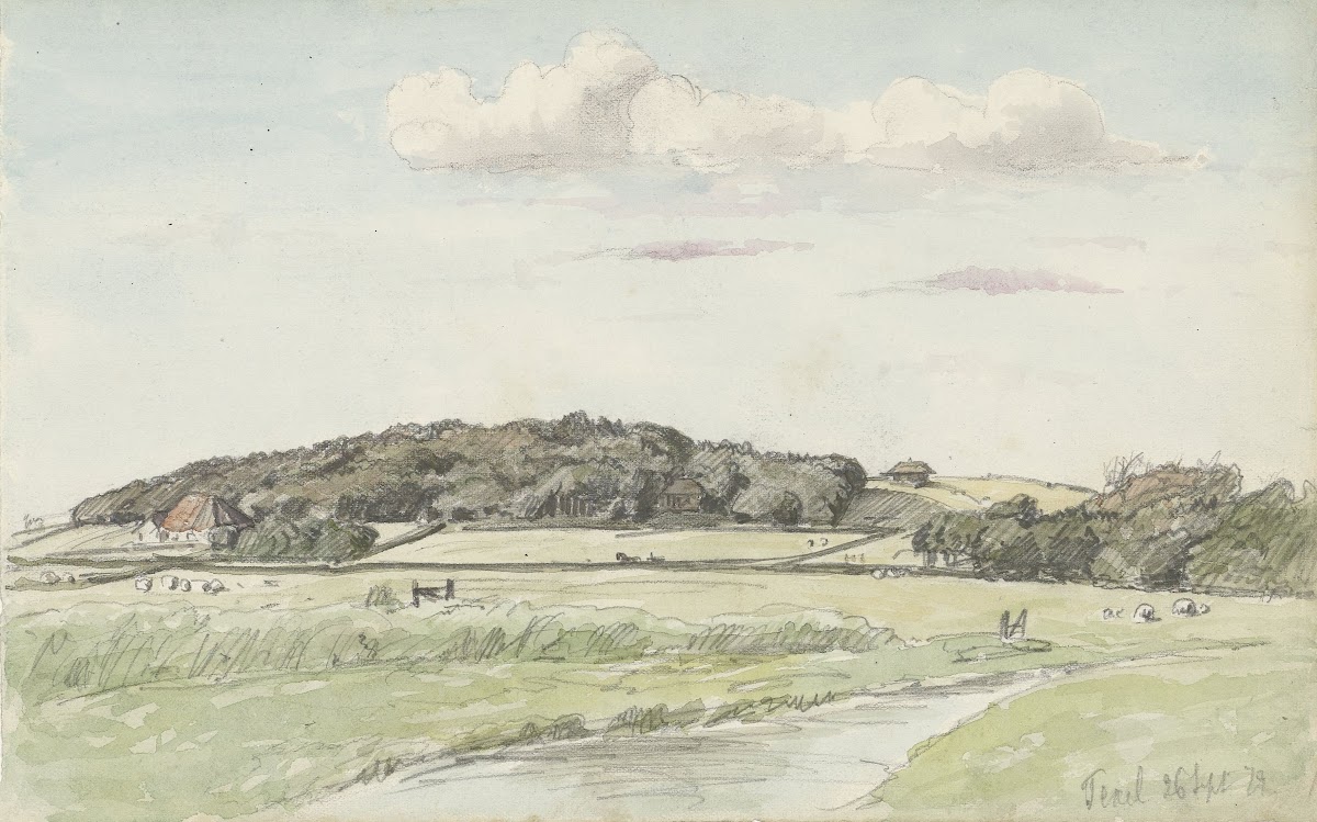 Gezicht op Texel 1879
