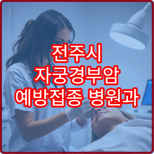 전주시 자궁경부암 예방접종 병원과 접종 일정·비용 정보