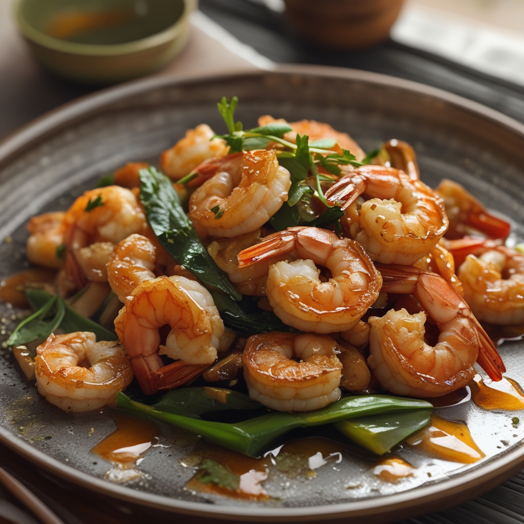 Honey Garlic Shrimp Stir Fry Easy Homemade Weeknight Meal finished