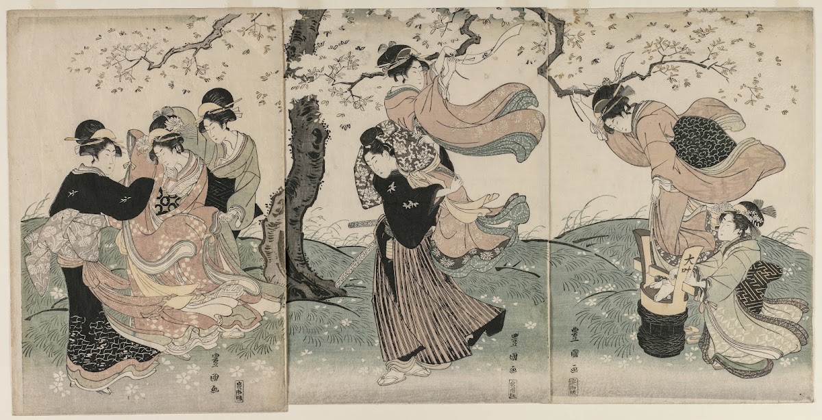 Cherry Blossoms in the Wind late 1790s