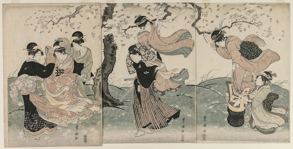 Cherry Blossoms in the Wind late 1790s