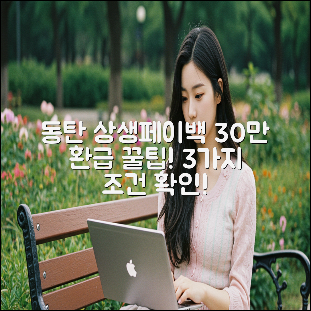 동탄 상생페이백 30만 환급, 3가지 조건 확인!