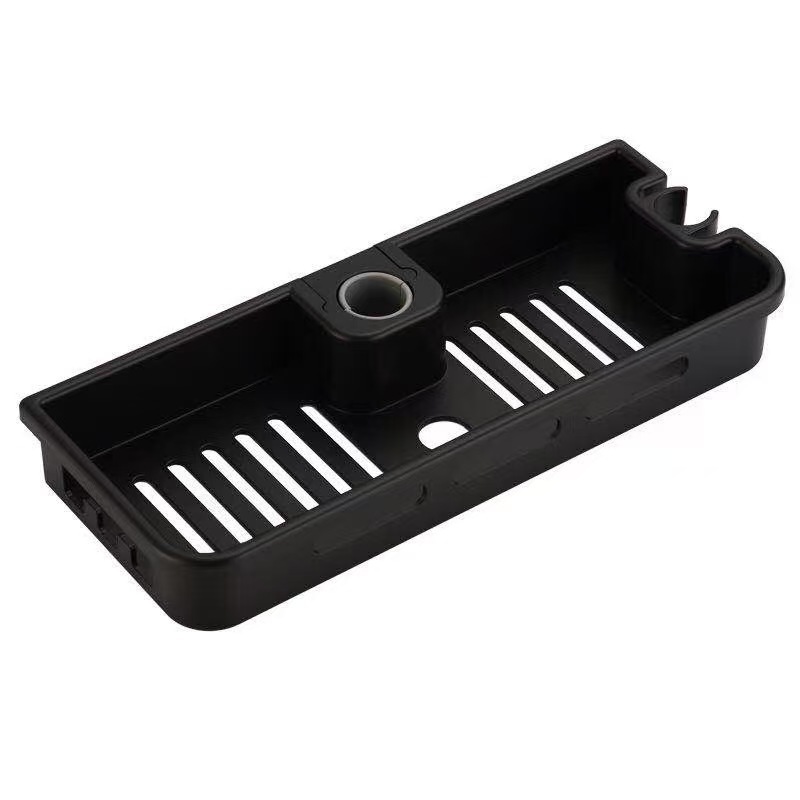 Shower shelf made of ABS, detachable, with hooks