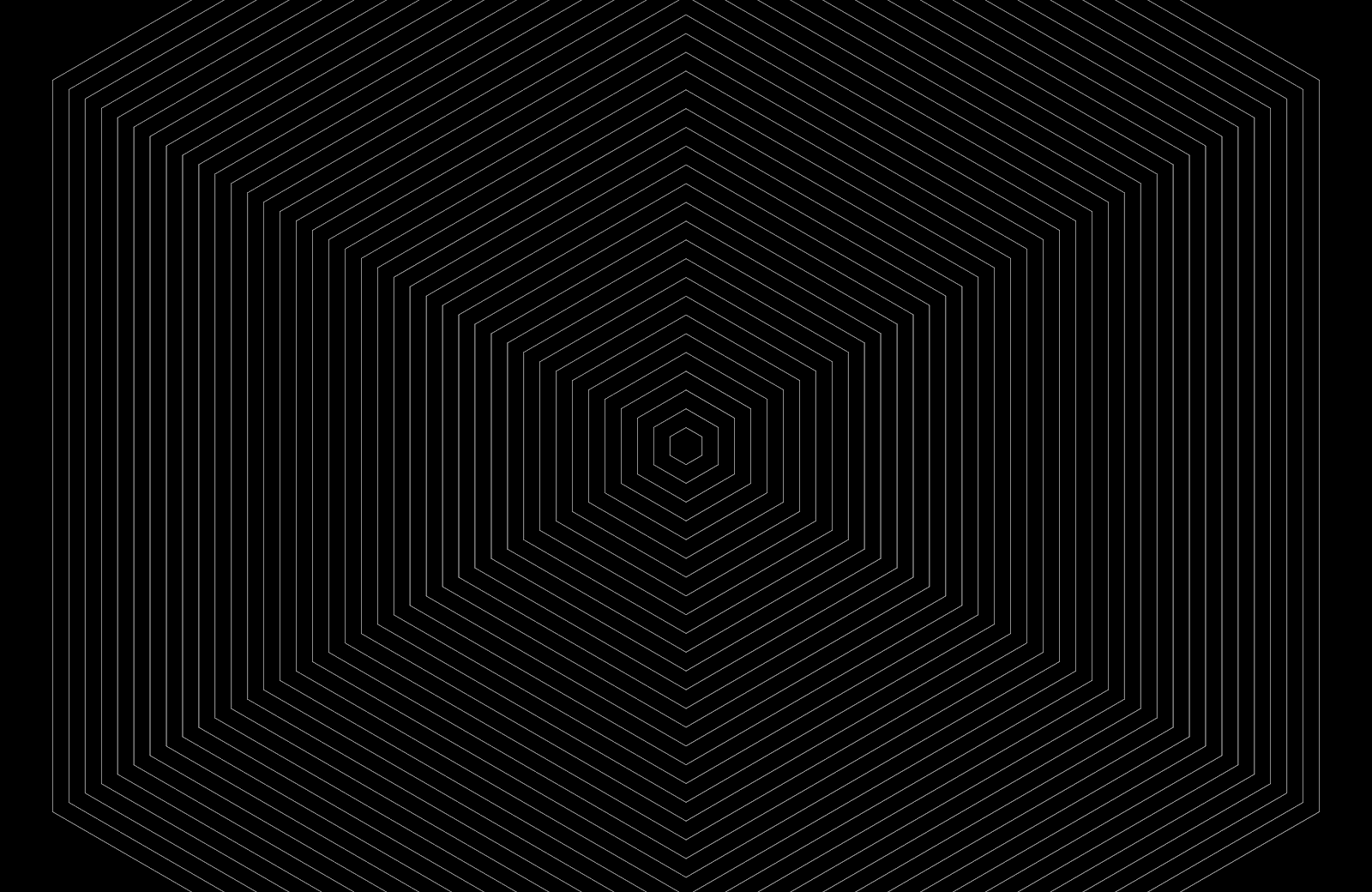 Abstract Hexagonal Tunnel Pattern - Minimalist Vector Art 5K Wallpaper (5120x3328)