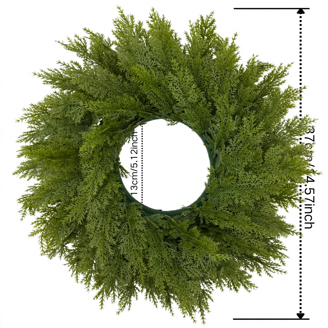 Artificial Christmas Wreath with Pine Needles and Berries