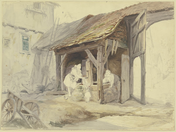 Hessischer Bauernhof mit Brunnenhaus