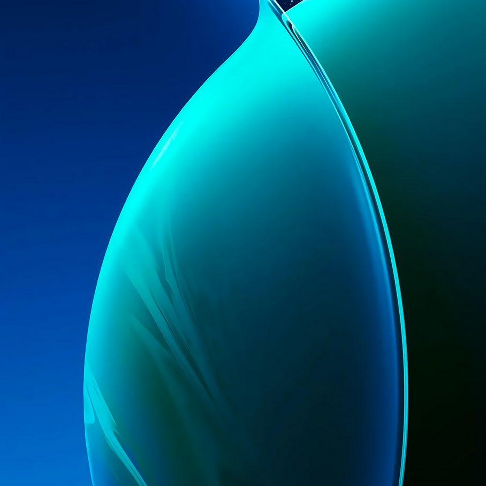 Download Abstract Glowing Blue Spheres iPhone
