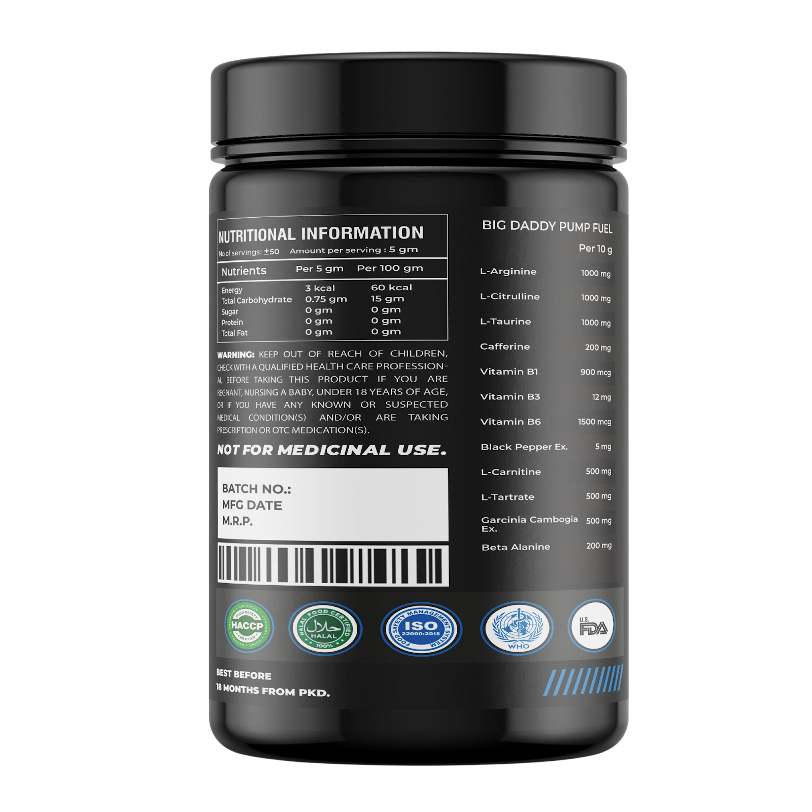 Pre Workout  blue raspberry Supplement — Blue raspberry, 250g