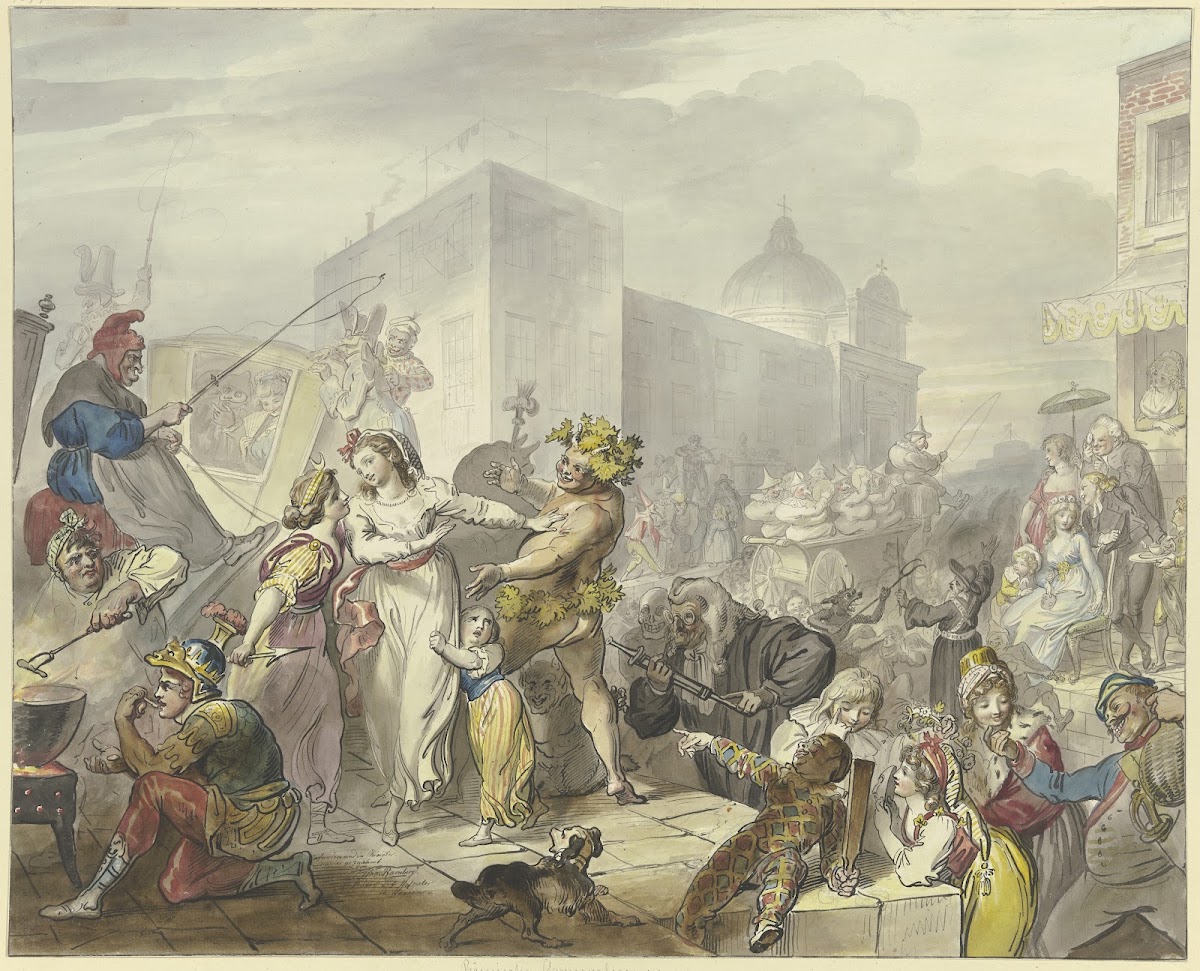 Roman carnival scene