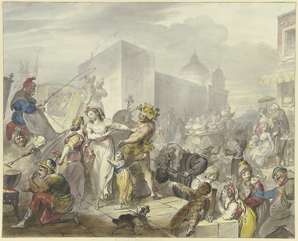 Roman carnival scene