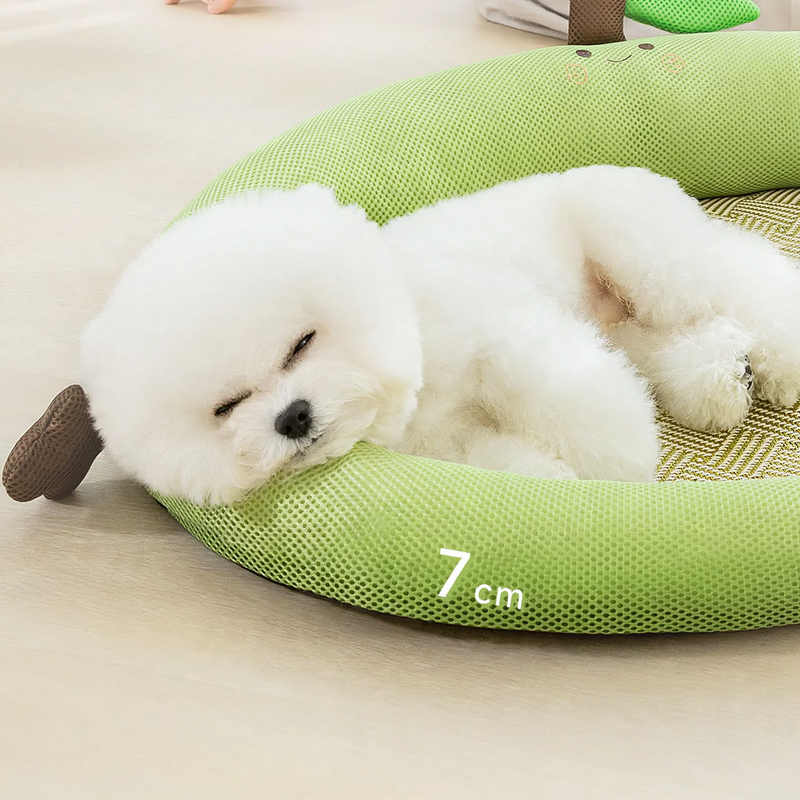 Breathable pet mat with back support