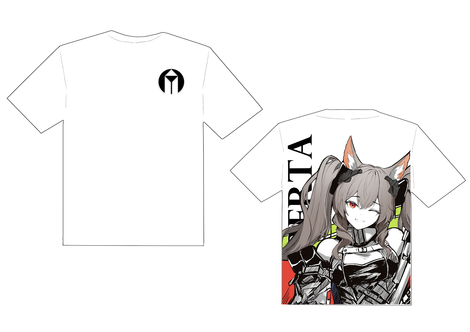 T-Shirt Gilberta White by Karbiter ( Yuki Azuya )