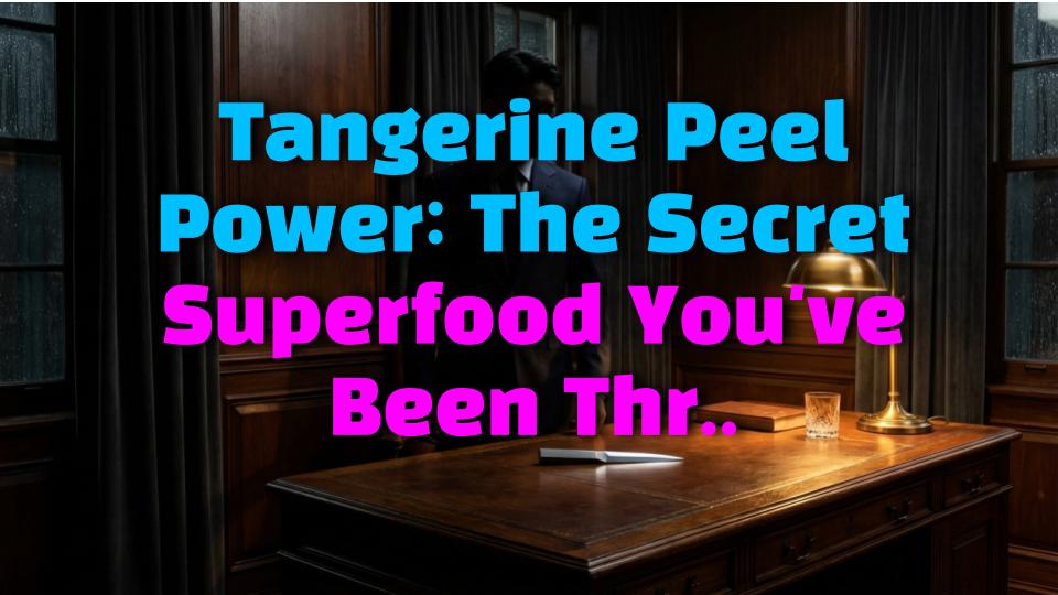 Tangerine Peel Power: The Secret Superfood Youve Been Throwing Away