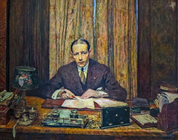 Lucien Rosengart at his work table 1930