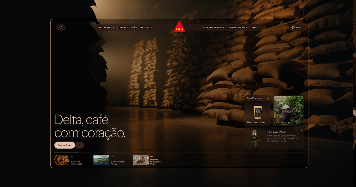 Delta Cafés Lança Novo Website: Uma Viagem Digital pelo Universo do Café e Sustentabilidade
