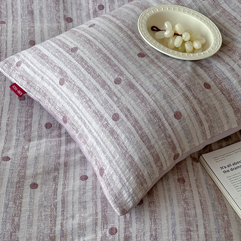 Luxuriöses Baumwoll-Bettwäsche-Set, Jacquard-Webung