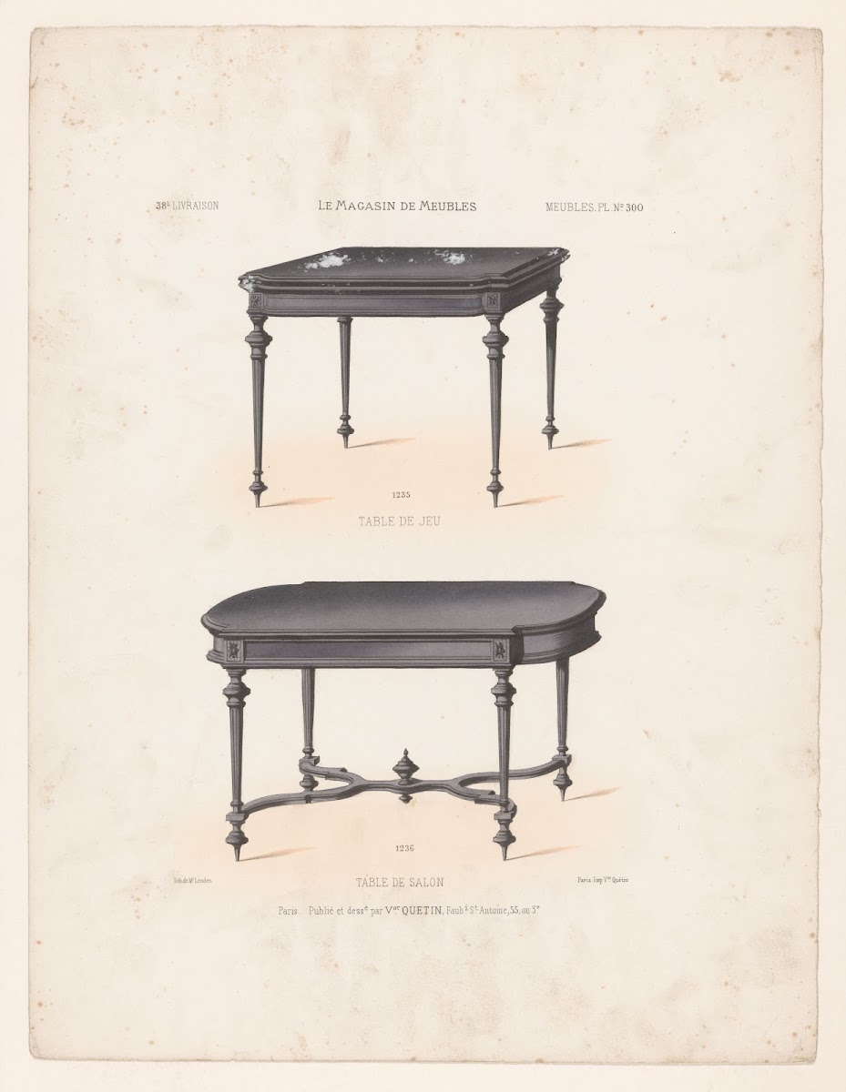 Table de salon 1832   1904
